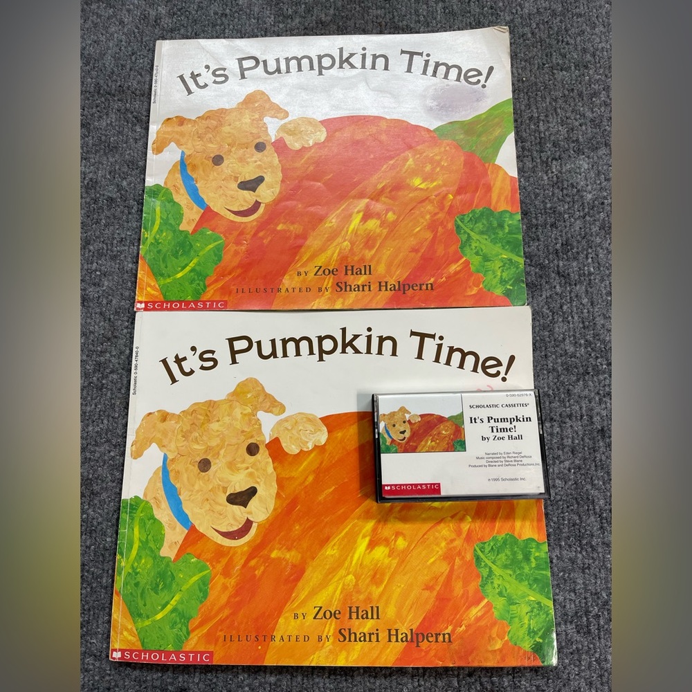 It’s Pumpkin Time! 2 paperback books and cassette